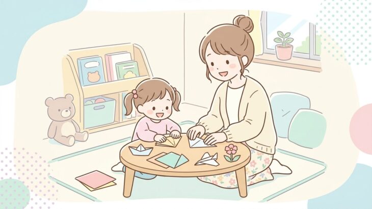 3歳児の折り紙 | 1回折りから始める簡単ステップ集