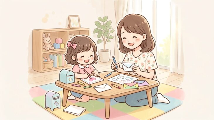 3歳のお手紙ごっこ | ひらがなに親しむ遊び方