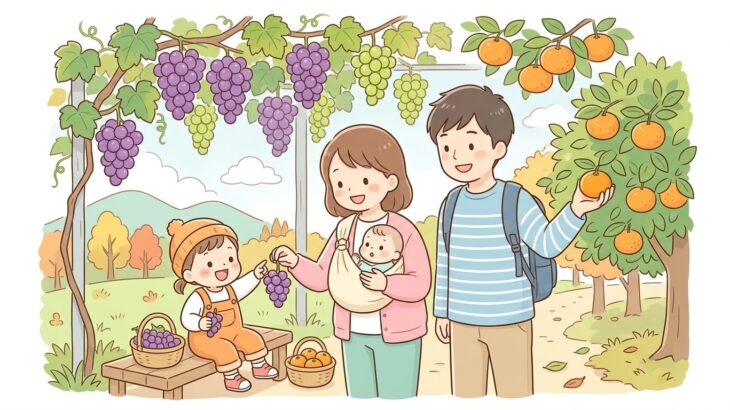 子連れぶどう・みかん狩り | 秋の味覚デビューガイド