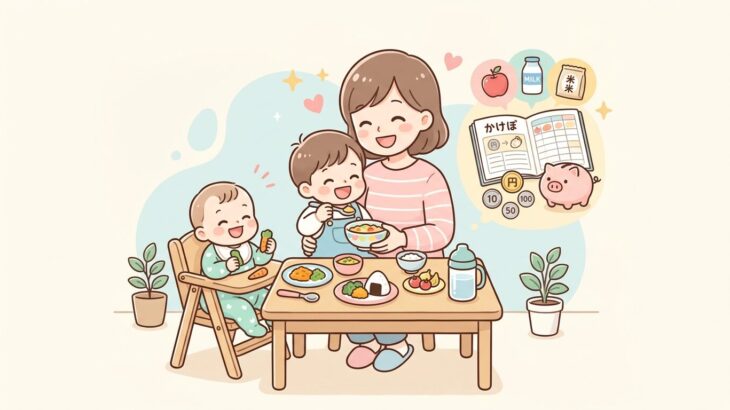 子育て食費はいくら？0〜3歳の月齢別目安と節約術
