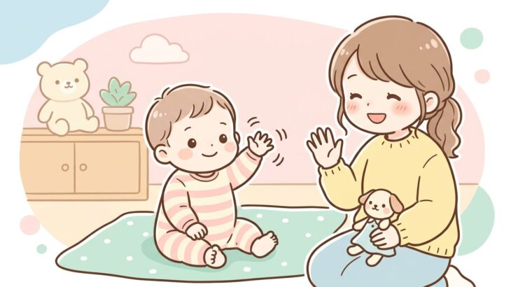 赤ちゃんのバイバイ・パチパチはいつから？時期と促し方