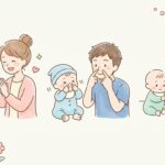 赤ちゃんの真似っこはいつから？月齢別の時期と伸ばす遊び方