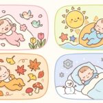 おひるねアート季節別アイデア集 | 春夏秋冬の飾り付け