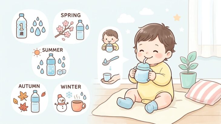 1歳の1日の水分量は？季節別の目安と飲ませ方