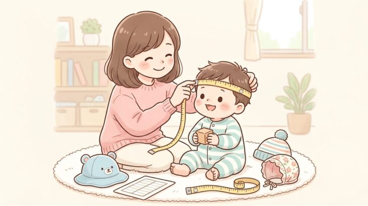 1歳の頭のサイズと帽子選び！測り方と目安を解説