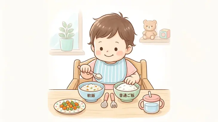 1歳の軟飯はいつまで？普通ご飯への移行時期と量の目安
