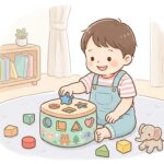 2歳の型はめ遊びで育む図形感覚と知育効果