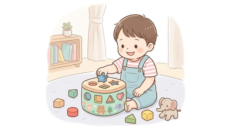 2歳の型はめ遊びで育む図形感覚と知育効果