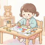 3歳の塗り絵 | はみ出さず塗る力を育む遊び方