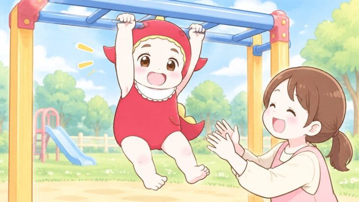 3歳児の運動発達とうんていの関係