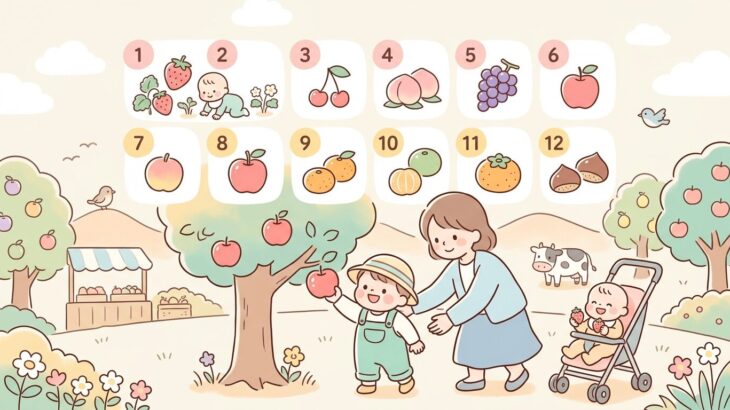 果物狩りカレンダー | 0〜3歳児と行ける農園ガイド