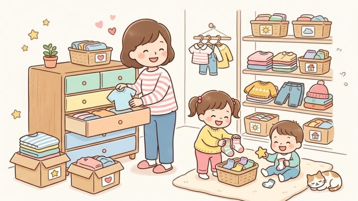 子どもの衣替え完全ガイド | サイズ確認と収納のコツ