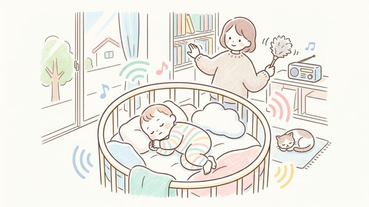 赤ちゃんの生活音の慣らし方 | 静かすぎない環境作り