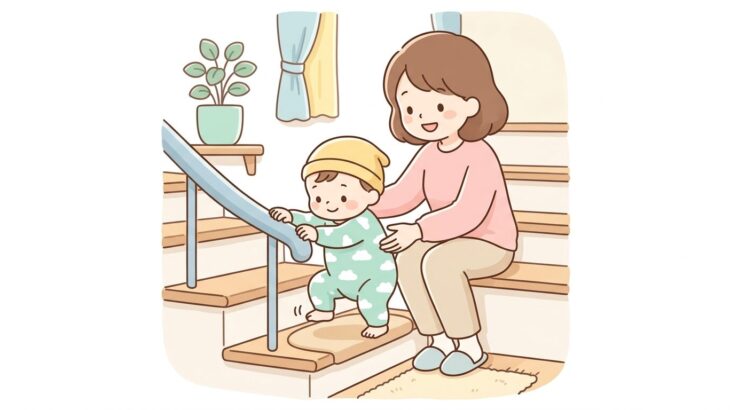 1歳の階段降り練習 | 安全な教え方ガイド