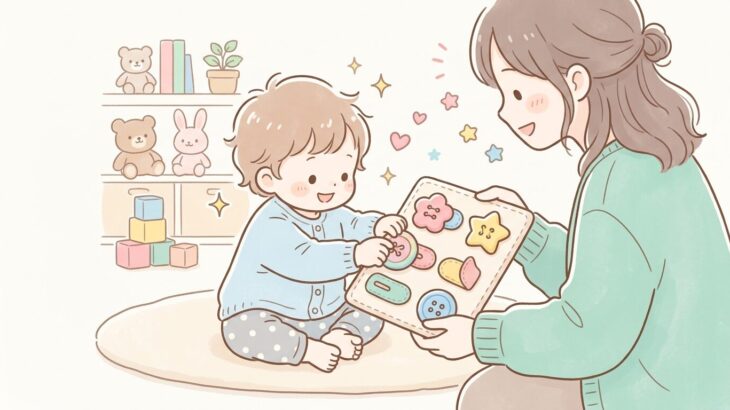 1歳のボタン練習ガイド | 指先を育てる発達ステップ