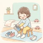 3歳児が靴を自分で履く！マジックテープ練習法