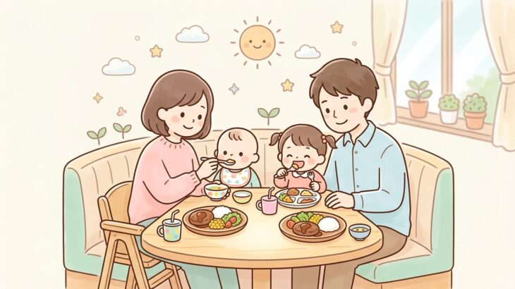 びっくりドンキー子連れ完全ガイド | 席と取り分けのコツ