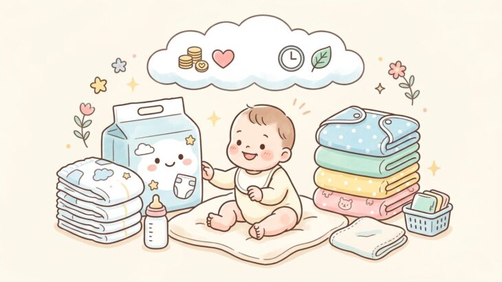 紙おむつと布おむつを徹底比較 | 費用とメリットの違い