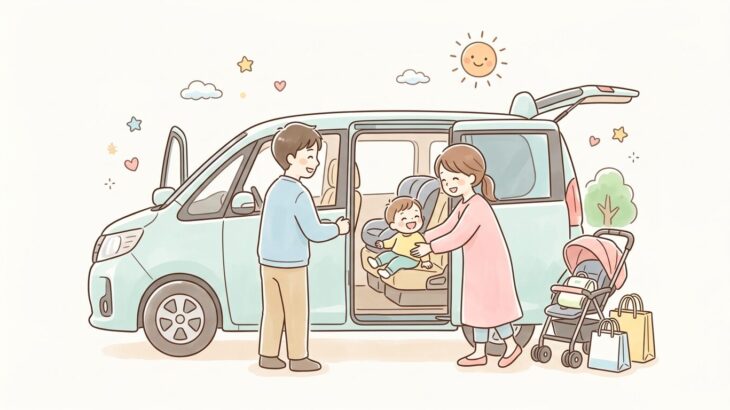 子育て世帯の車選び方とスライドドア積載術