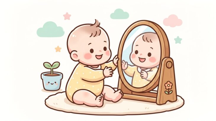 赤ちゃんが鏡で喜ぶ時期と自己認識の発達目安