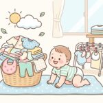 0歳児の1日の洗濯物量の目安