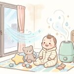 赤ちゃんの冬の加湿と換気 | 湿度・室温の目安と加湿器の選び方
