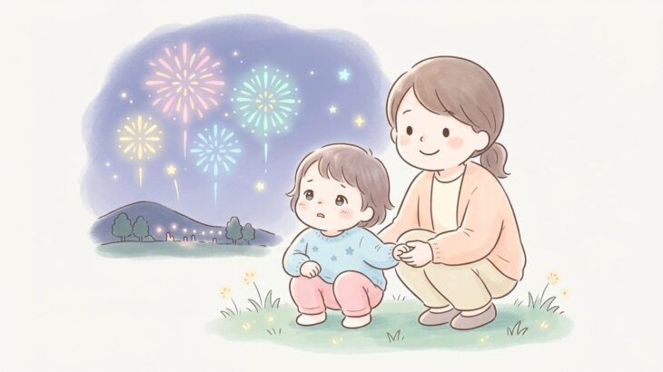 2歳と花火大会 | 怖がる時の声かけと手持ち花火の始め方