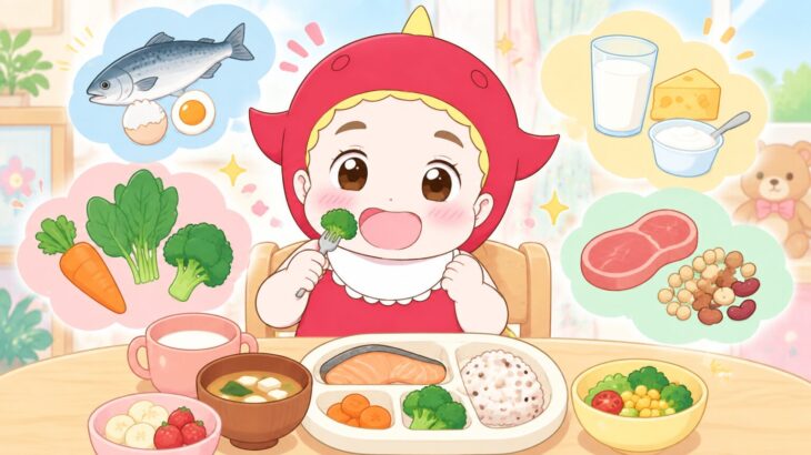 3歳児に不足しやすい主な栄養素