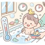 赤ちゃんのお風呂の温度と時間 | 月齢別ガイド