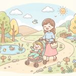 赤ちゃんの散歩コース作り方 | 月齢別の時間と距離