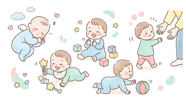 赤ちゃんの成長あるある集 | 月齢別に完全ガイド