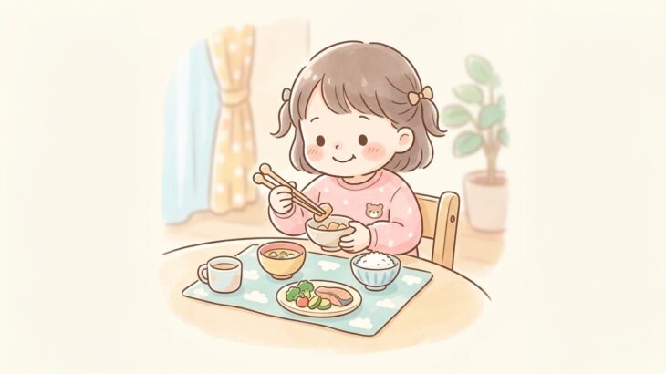 3歳児の食卓マナー | 箸と食器の使い分け方