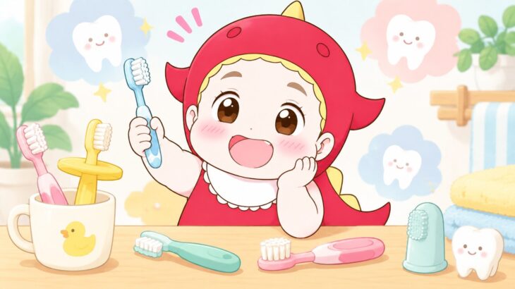 子どもの歯ブラシ比較 | 0〜3歳の年齢別タイプと選び方