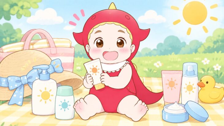 子どもの日焼け止め比較 | 0〜3歳のタイプ別選び方とコツ