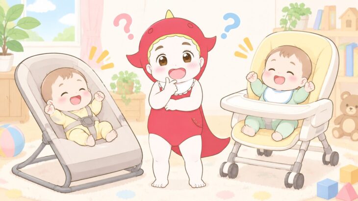 バウンサーとハイローチェアの違い | 選び方と使い分けのコツ
