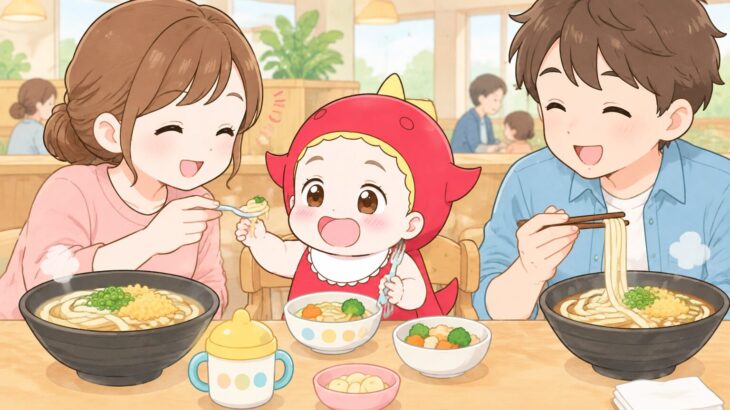 はなまるうどんの子連れ攻略 | 取り分けと席選びのコツまとめ