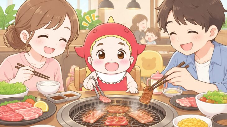 牛角の子連れ焼肉攻略 | 席選びと焼き方のコツ・安楽亭も比較