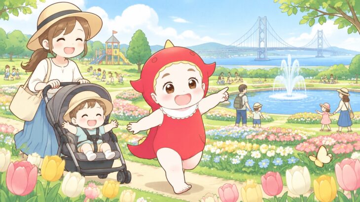 子連れの明石海峡公園 | 0〜3歳の遊び方と持ち物・注意点