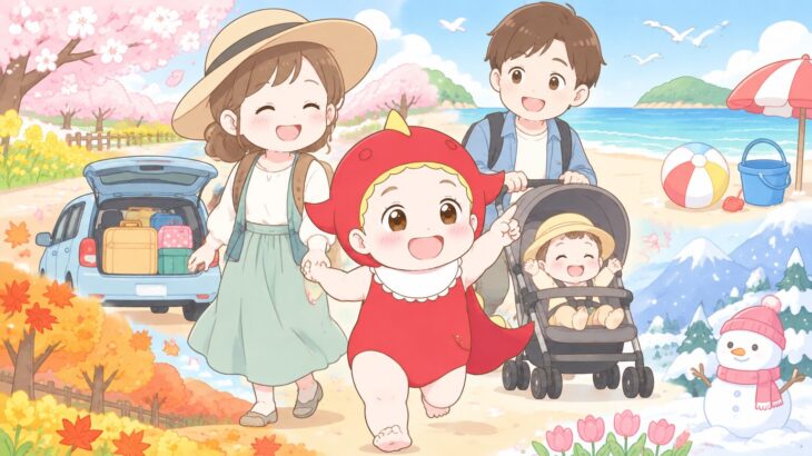 家族の年間おでかけ計画 | 0〜3歳の季節別割り振りのコツ